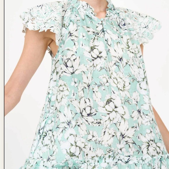 Embroidered Floral Linen Dress - Picture 3 of 6